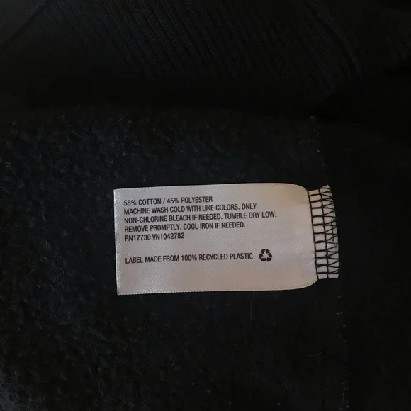 🔴 4/$15 A New Day Black mock neck 1/2 zip pullover sweatshirt size L in EUC - Picture 13 of 14